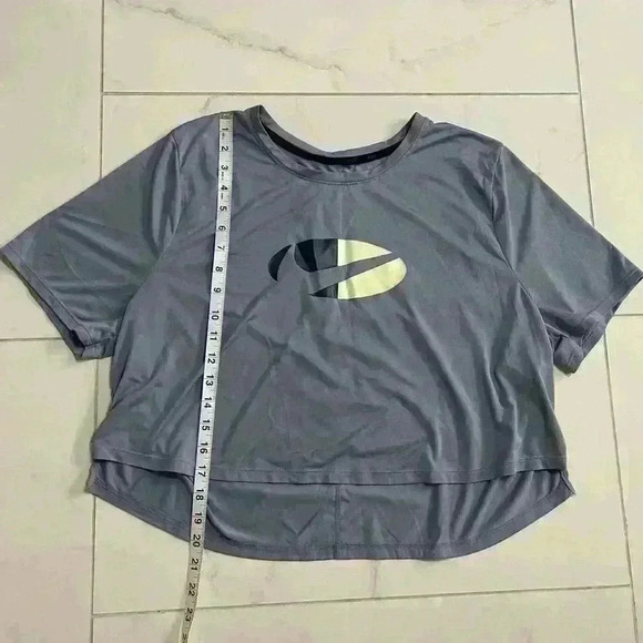 Nike Women's Plus Size Dri-Fit One Cropped Top Ashen Slate 1X - Picture 5 of 9